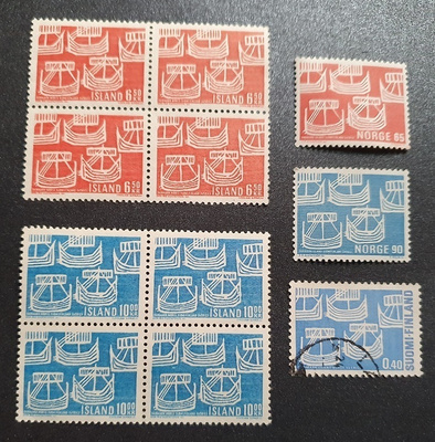 1969 Pohjola: Islanti 2 nelilöä ** + 3 merkkiä