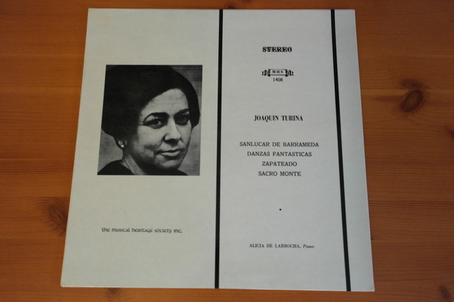 Alicia De Larrocha:Joaquin Turina LP.