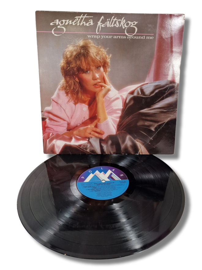LP / vinyyli -levy (Aguetha Fältfkog - wrap your arms around