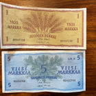 1 markan ja 5 markan setelit, KL8 - pikkukuva 1