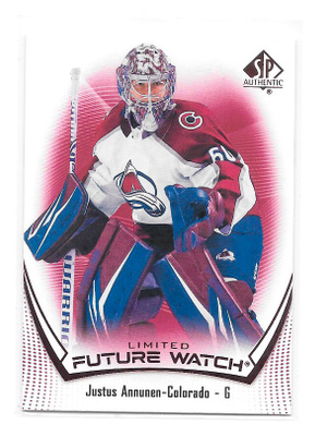 2021-22 SP Authentic Limited Red RC #159 Justus Annunen