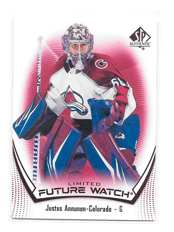 2021-22 SP Authentic Limited Red RC #159 Justus Annunen