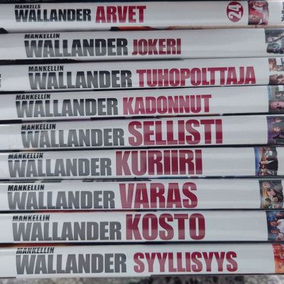 Wallander leffat 9 kpl