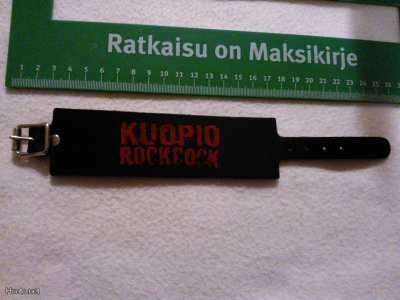 nahkainen ranneke KUOPIO ROCK COCK nro 10
