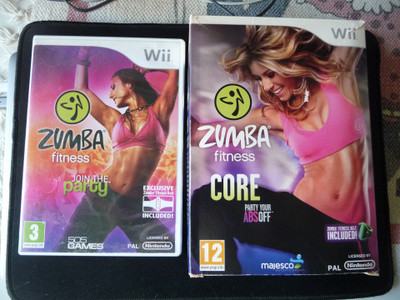 Wii - Zumba Fitness Core + Zumba Fitness ( sisältää vyön )