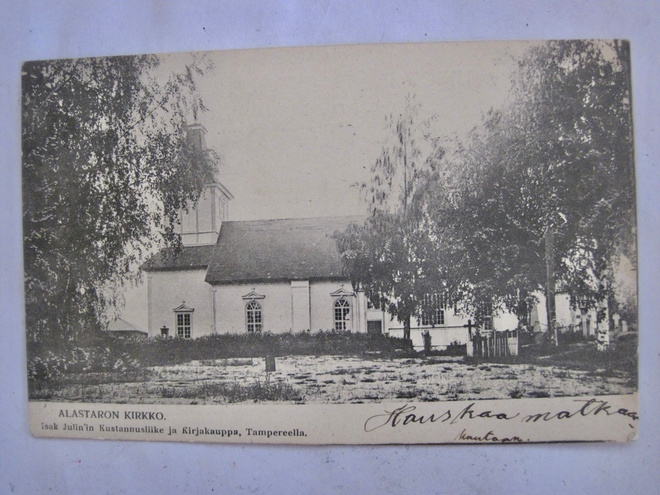 VANHA Postikortti Alastaro 1907 Venäjän Merkki