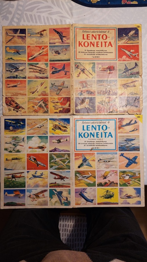 Lentokoneita - 2 askartelukirjaa