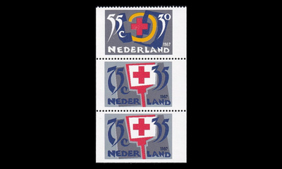 Alankomaat 1323-5hb2 ** Punainen risti vihkomerkit (1987)
