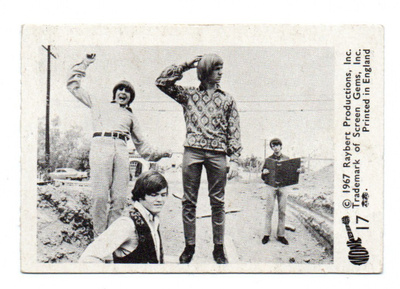 Purkkakuva MONKEES n:o 17 1967 Purukumikuva
