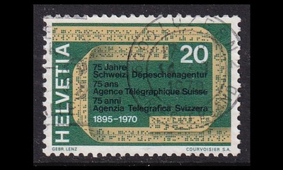 Sveitsi 918 o Lennätin 75v (1970)