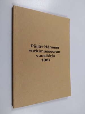Päijät-Hämeen tutkimusseuran vuosikirja 1987