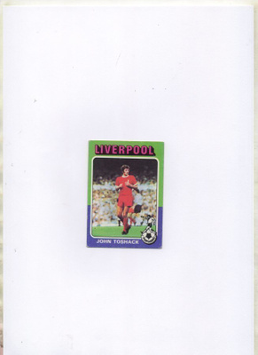 Purkkakuva Jalkapallo n:o 169 JOHN TOSHACK. Liverpool.
