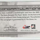 Drew Owsley 09-10 ITG BTP Goaliegraphs Vault Black A-DO - pikkukuva 2