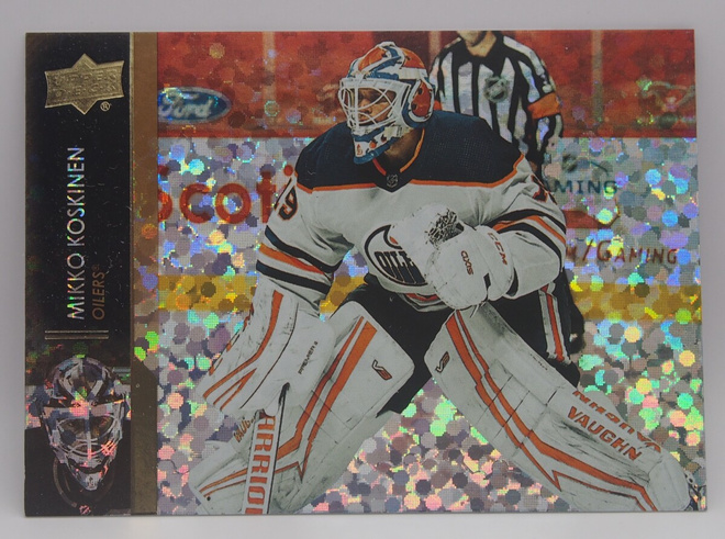 2021-22 Upper deck Speckled Rainbow foil Mikko Koskinen