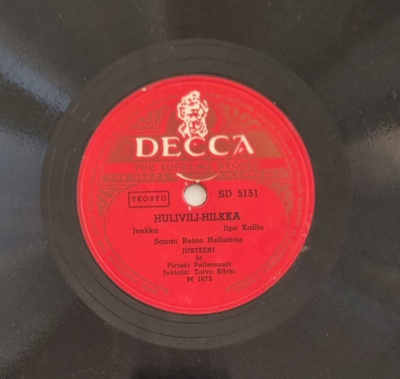 Savikiekko 1951 - Justeeri eli Kauko Käyhkö - Decca SD 5151