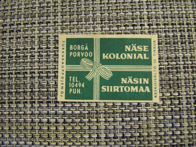 Näsin siirtomaa Porvoo.
