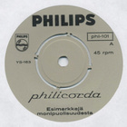 PHILICORDA sähköurut - 7" mainoslevy – Suomi 1966? - ei KK - pikkukuva 1