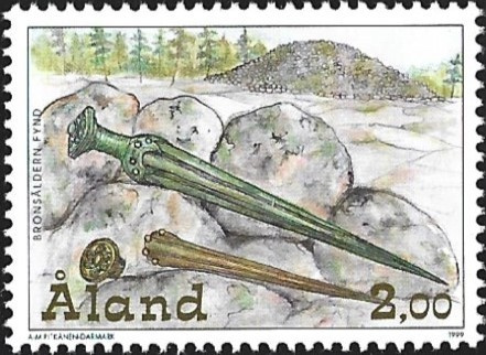 Åland 1999 Pronssikausi  2,00 mk ** LaPe 149
