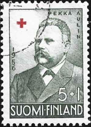 1956 Punainen Risti  P. Aulin  5+1 mk leimattu  LaPe 467