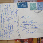 Kortti lentopostina Israeliin 1959 malli 54 merkein - pikkukuva 1