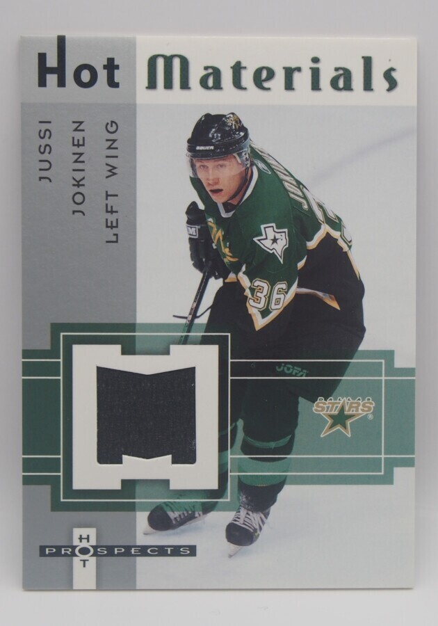 2005-06 Fleer hot prospects Hot materials Jussi Jokinen