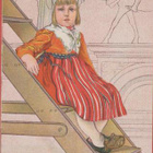 Carl Larsson ?Tyttö istuu rappusilla - pikkukuva 1