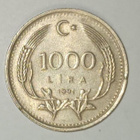Turkki 1 000 liiraa 1991, 2 kuvaa - pikkukuva 1
