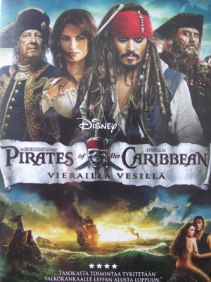 PIRATES OF THE CARIBBEAN DVD VIERAILLA VESILLÄ