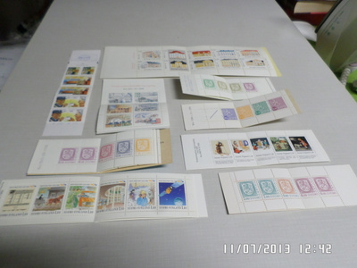 Postmerkki  Vihkoja markka.ajalta  9  vihkoja  .