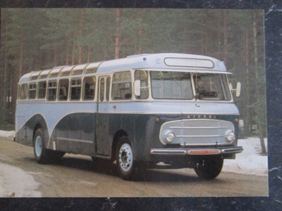 KULKEMATON SCANIA VABIS B71 VM 1955 VANHA BUSSI LINJA-AUTO