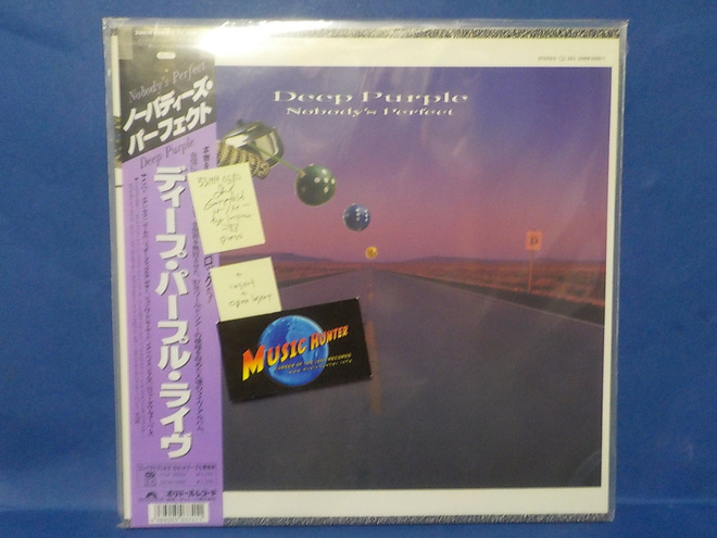 DEEP PURPLE - NOBODYS PERFECT M-/M- 1ST JAPAN -88 PRESS 2LP