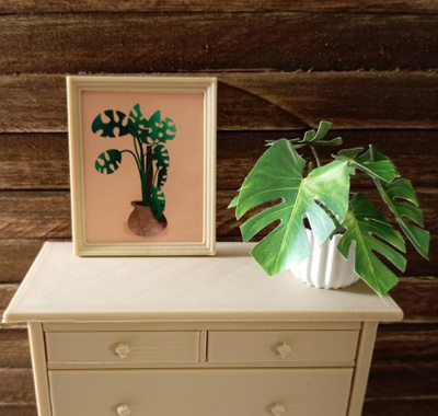 Nukkekoti miniatyyri taulu 1:12