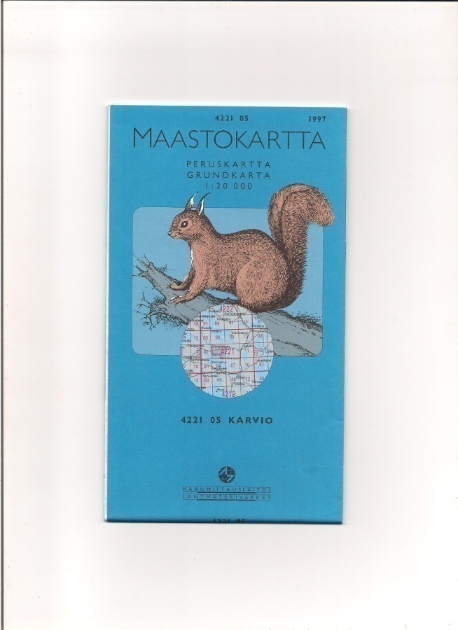 Maastokartta 1:20 000 Karvio