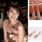 + 408 .. Golden Hollow Chandelier Dangle .. Korvakorut - pikkukuva 1