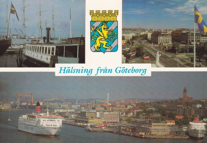 LAIVAKORTTI - STENA LINEN ALUS GÖTEBORGIN SATAMASSA
