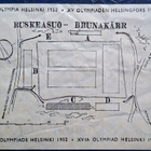 Helsinki Olympia 1952 pääsylippu. - pikkukuva 2