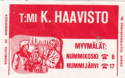 Nummikoski, Nummijärvi, T:mi K. Haavisto   3/7