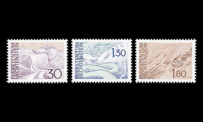 Liechtenstein 581-3 ** Maisemia (1973)