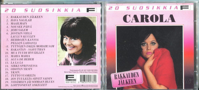CAROLA . CD-LEVY . 20 SUOSIKKIA - RAKKAUDEN JÄLKEEN