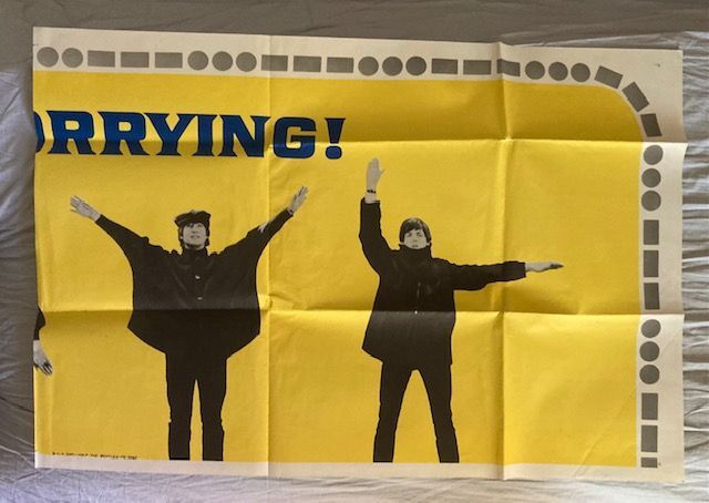 The Beatles. Help. Elokuvajuliste 1/4. "Six sheet poster".