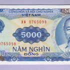 Vietnam 5000 Dong v.1991 UNC P-108 - pikkukuva 1