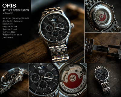 Oris Artelier Complication Automatic 7592 – alkuperäinen ter