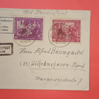 Ensipäivä + Mit Luftpost. 5.3.1950 ja 6.3.1950. - pikkukuva 3