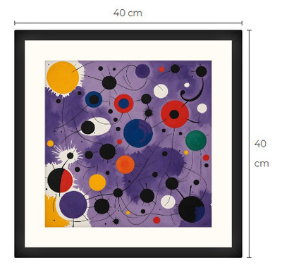 Uusi uniikki abstrakti art print taulu 40 cm x 40 cm