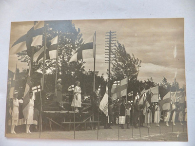 VANHA Valokuva Urheiluparaati Viipuri 1920-l
