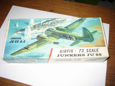 AIRFIX JUNKERS JU 88 LAATIKKO -EI HV-
