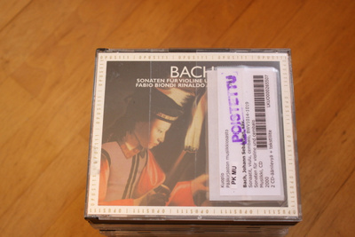 Bach Sonaten Für Violine Und Cembalo BWV 1014-19 Biondi 2 CD