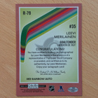 2023-24 OPC Platinum Leevi Merilainen Retro Red Rainbow Auto - pikkukuva 2