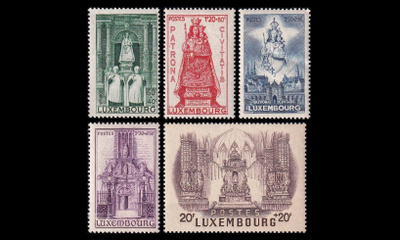 Luxemburg 382-6 ** Madonna (1945)