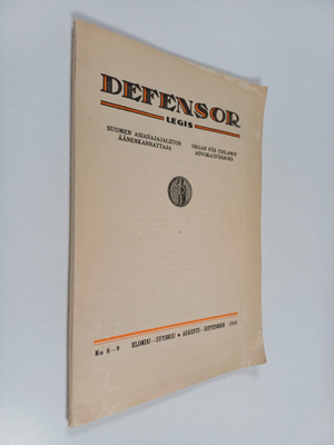 Defensor legis 8-9/1948